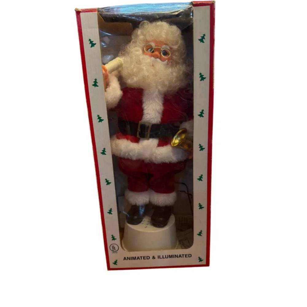 Vintage 1990 Santa's‎ Favorite Folks Animated Illuminated Figure Christmas 16
